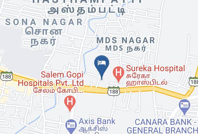 Salem - Hotel L R N Excellency Maps
