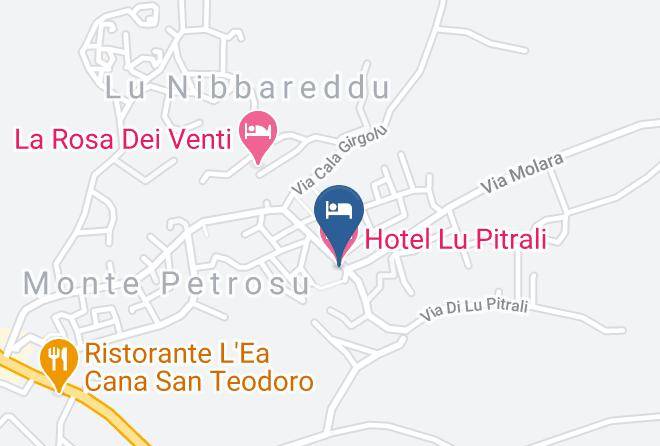 Sassari - Hotel Lu Pitrali Maps