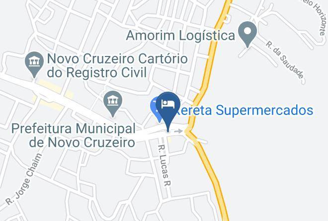 Novo Cruzeiro - Hotel Luara Maps