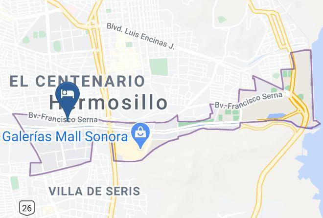 Hermosillo - Hotel Lucerna Hermosillo Maps
