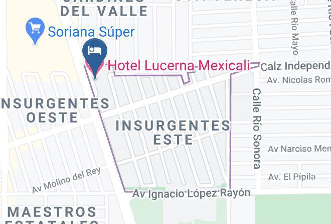 Mexicali - Hotel Lucerna Mexicali Maps