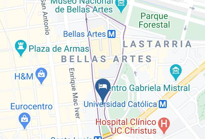 Santiago - Hotel Lucia Agustina Maps