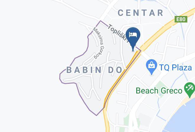Budva - Hotel Lucic Maps