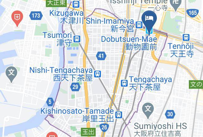 Osaka City Nishinari Ward - Hotel Lucky Maps