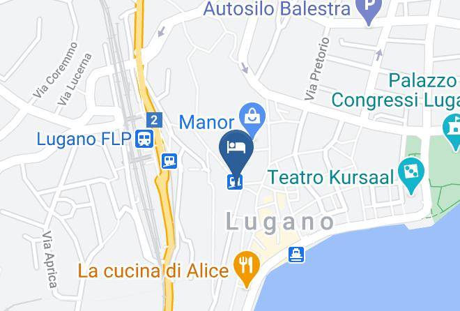 Lugano - Hotel Lugano Dante Center Maps