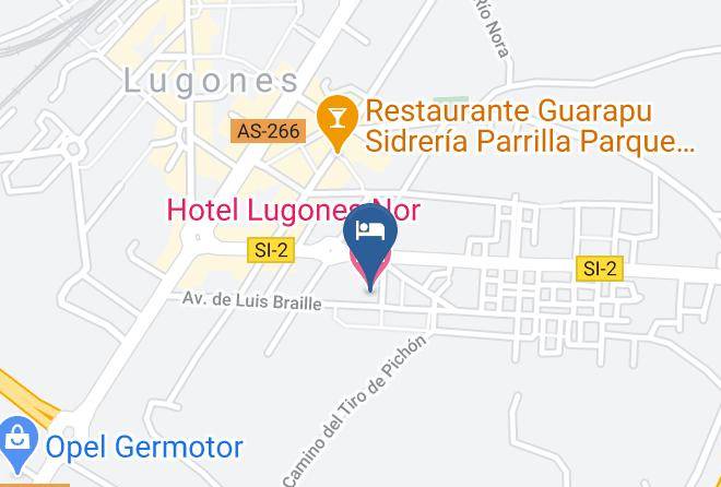 Asturias - Hotel Lugones Nor Maps
