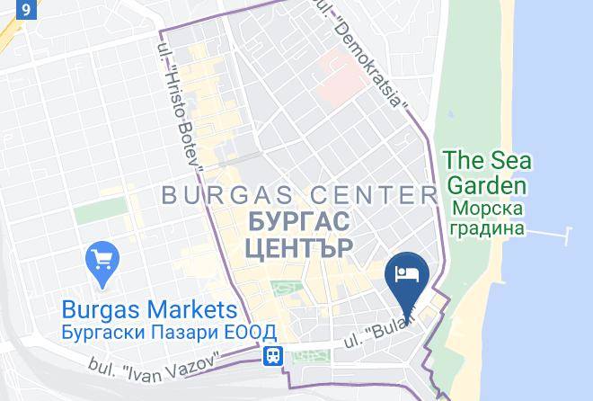 Burgas - Hotel Luxor Maps