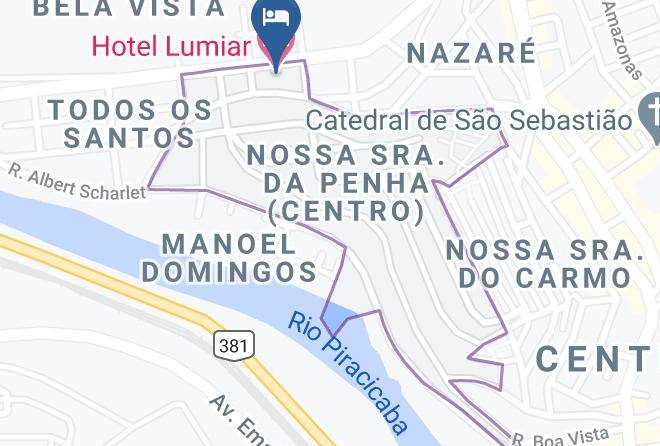 Coronel Fabriciano - Hotel Lumiar Maps