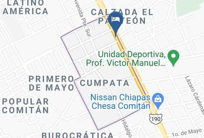 Comitan De Dominguez - Hotel Luminus Maps