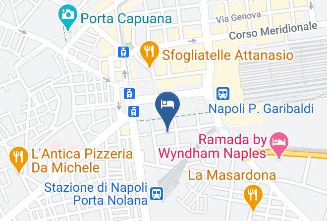 Naples - Hotel Luna Rossa Napoli Maps