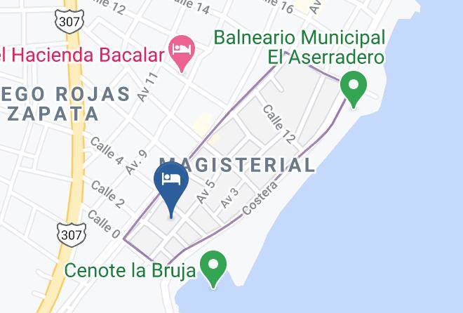 Bacalar - Hotel Lunas Maps