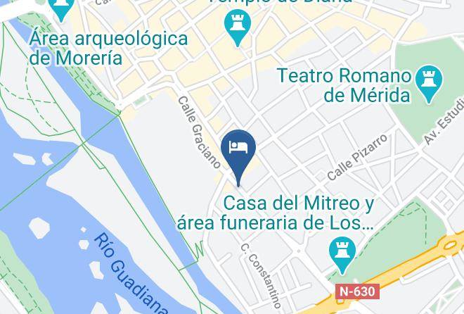 Badajoz - Hotel Lusitania Maps