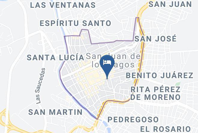 San Juan De Los Lagos - Hotel Luxor Inn Maps