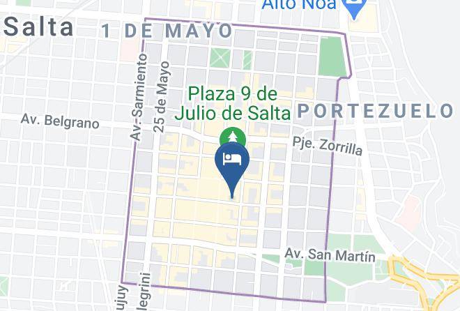 Salta - Hotel Luxor Maps