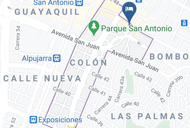 Medellin - Hotel Luxton Maps