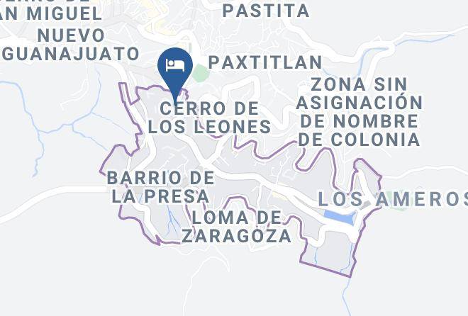 Guanajuato Paseo De La Presa - Hotel Luz De Luna Maps