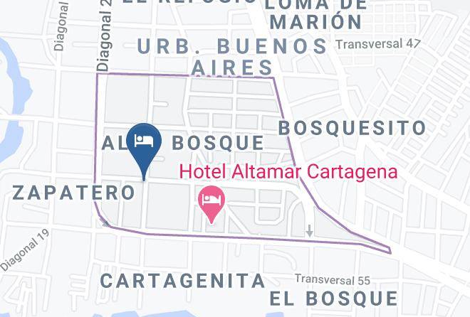 Cartagena De Indias - Hotel Luz De Oriente Maps