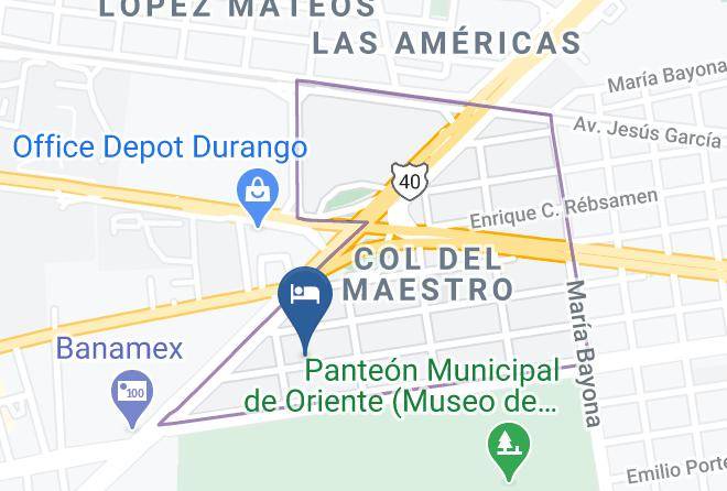 Durango Del Maestro - Hotel Luz Maria Maps