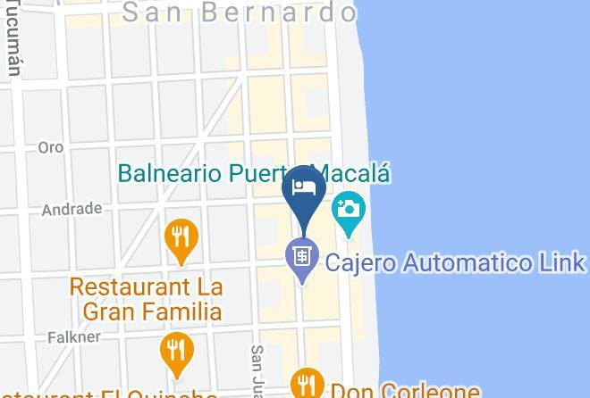 Mar Del Tuyu - Hotel Luz Y Fuerza San Bernardo Maps