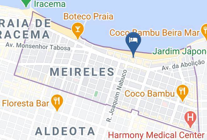 Fortaleza - Luzeiros Hotel Maps