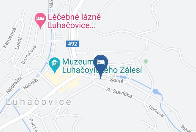 Luhacovice - Hotel Luzna Maps