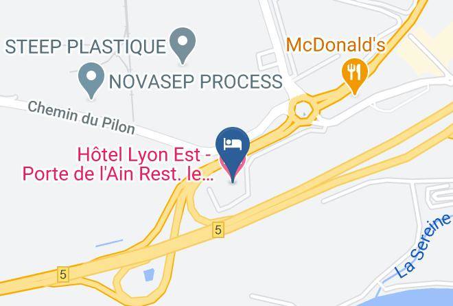 Ain - Hotel Lyon Est Porte De L'ain Rest Le Relais De Geneve Maps