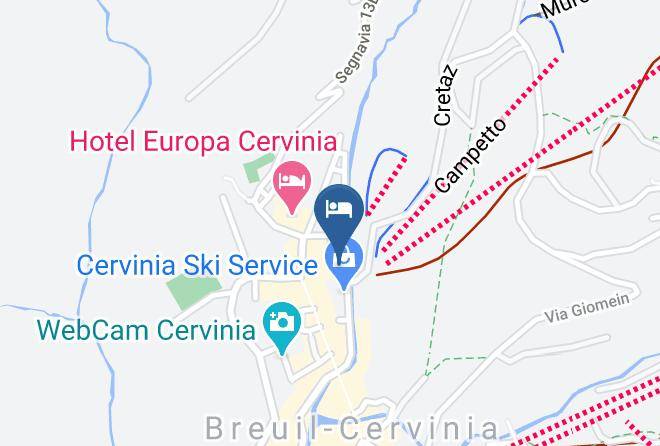 Hotel Lyskamm Cervinia Map