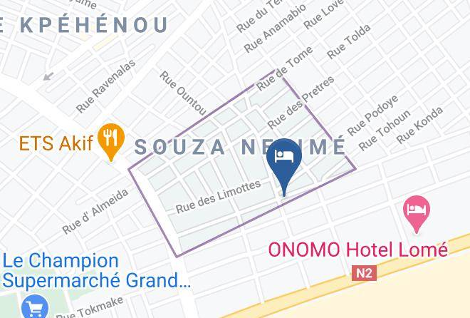 Golfe - Hotel M'rode Maps