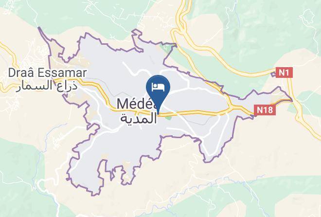 Medea - Hotel M'sallah Maps