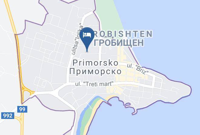 Primorsko - Hotel M1 Maps