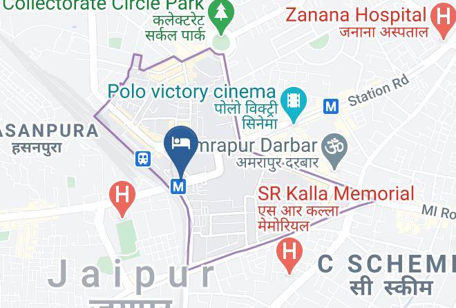Jaipur - Hotel Maan Manuhaar Maps