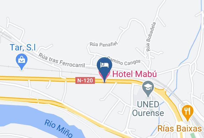 Ourense - Hotel Mabu Maps