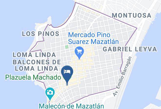 Mazatlan - Hotel Machado Maps