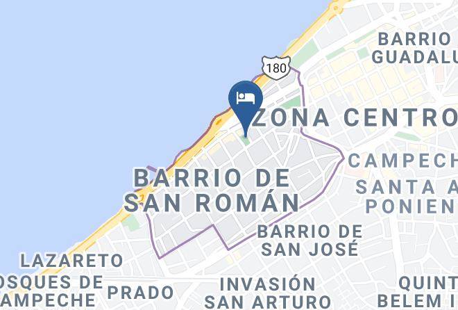 Campeche San Roman - Hotel Maculis Maps