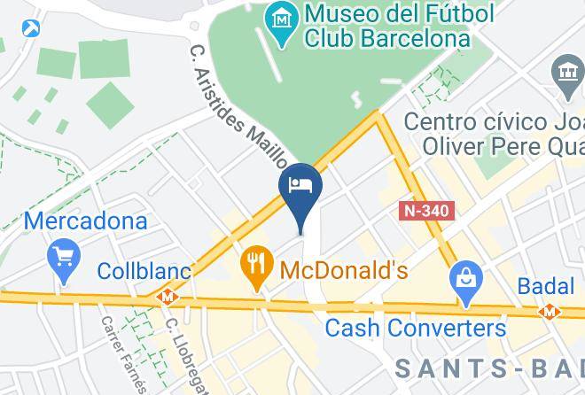Barcelona - Hotel Madanis Maps
