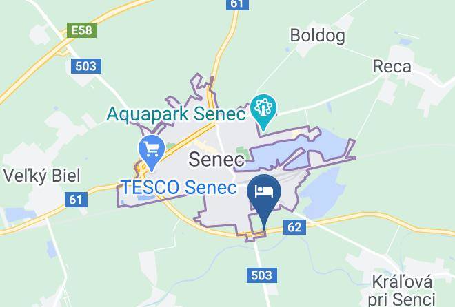 Senec - Hotel Madea Maps