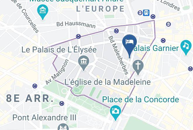 Paris - Hotel Madeleine Haussmann Maps