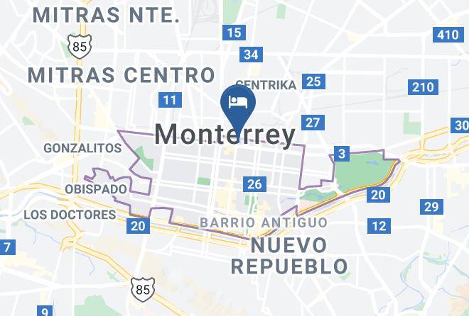 Monterrey - Hotel Madero Express Maps