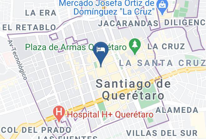 Santiago De Queretaro - Hotel Madero Queretaro Maps