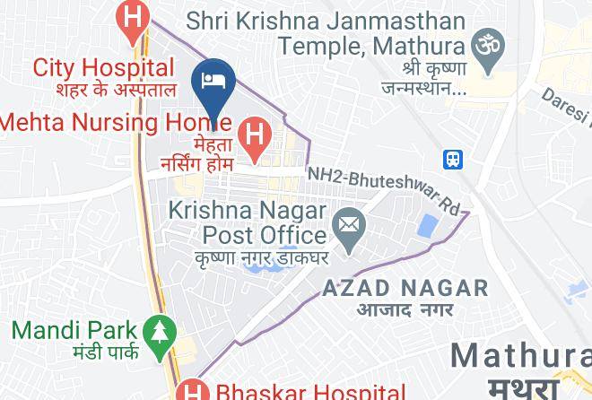 Mathura - Hotel Madhuvan Maps