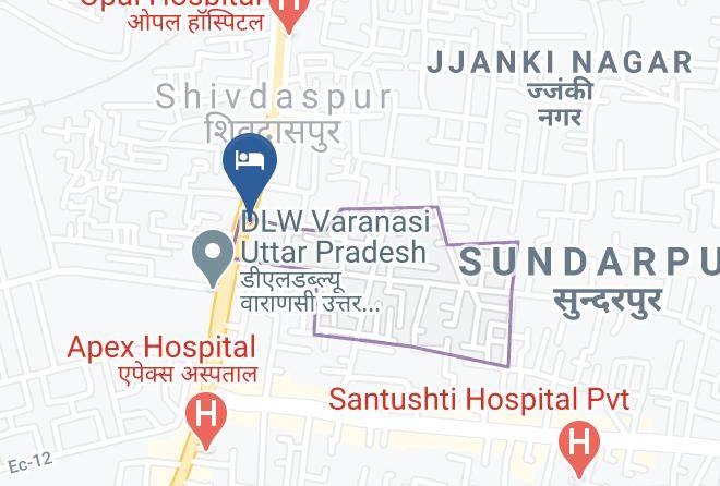 Varanasi - Hotel Madhuvan Palace Maps