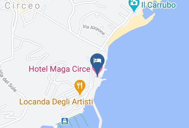 Hotel Maga Circe Map