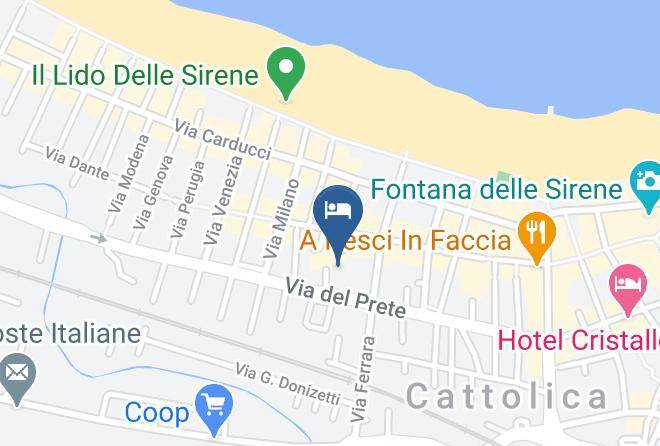 Rimini - Hotel Magda Cattolica Maps