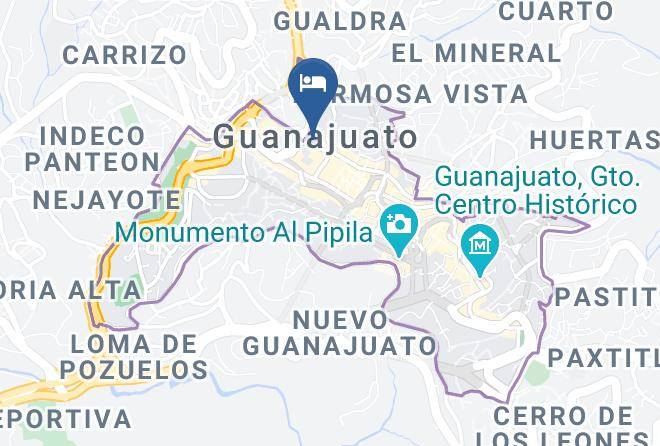 Guanajuato City Centre - Hotel Magdalena Colonial Maps