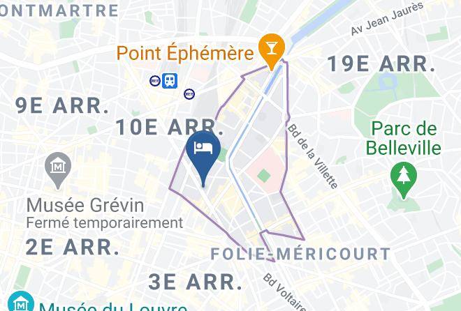 Paris - Hotel Magenta 38 By Happyculture Maps