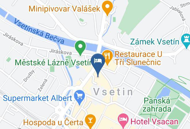 Vsetin - Hotel Magistr Vsetin Maps
