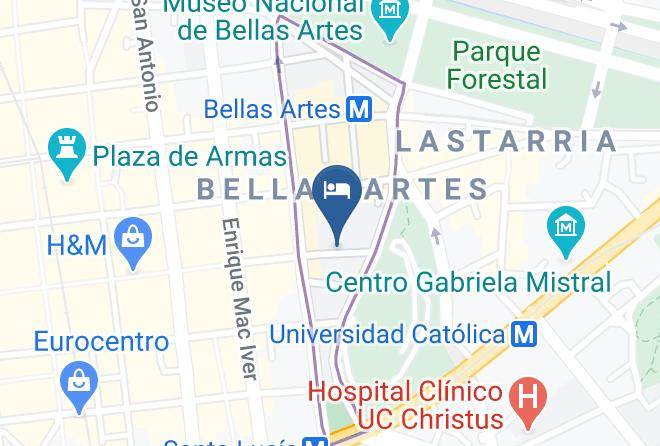 Santiago - Hotel Magnolia Maps