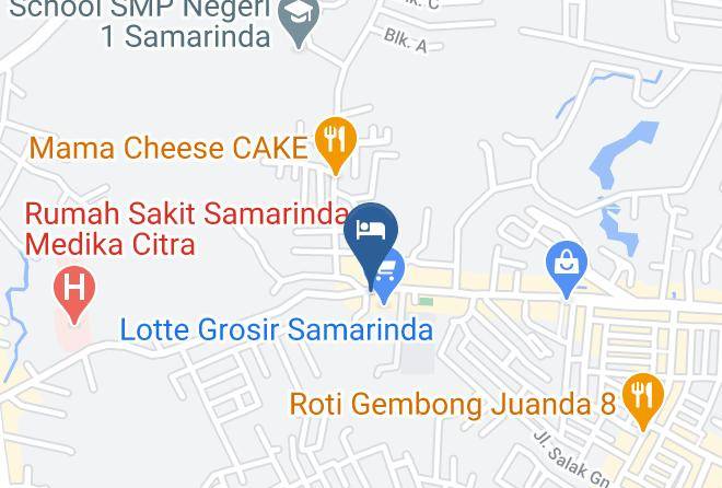 Samarinda - Hotel Mahakam Maps