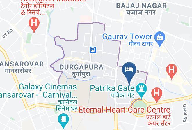 Jaipur - Hotel Mahal Palace & Marriage Garden Maps