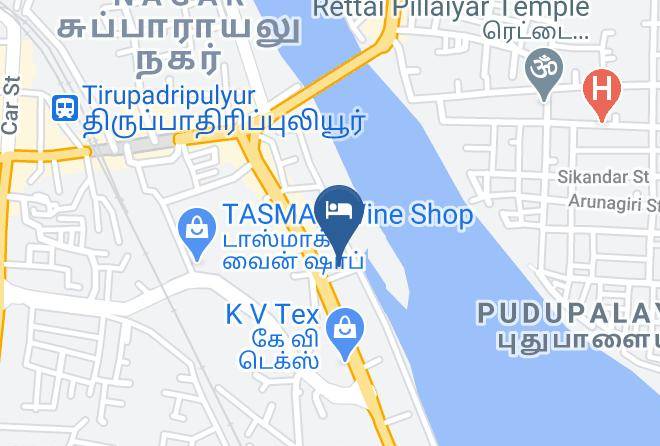 Cuddalore - Hotel Maharaja & Radha Maps